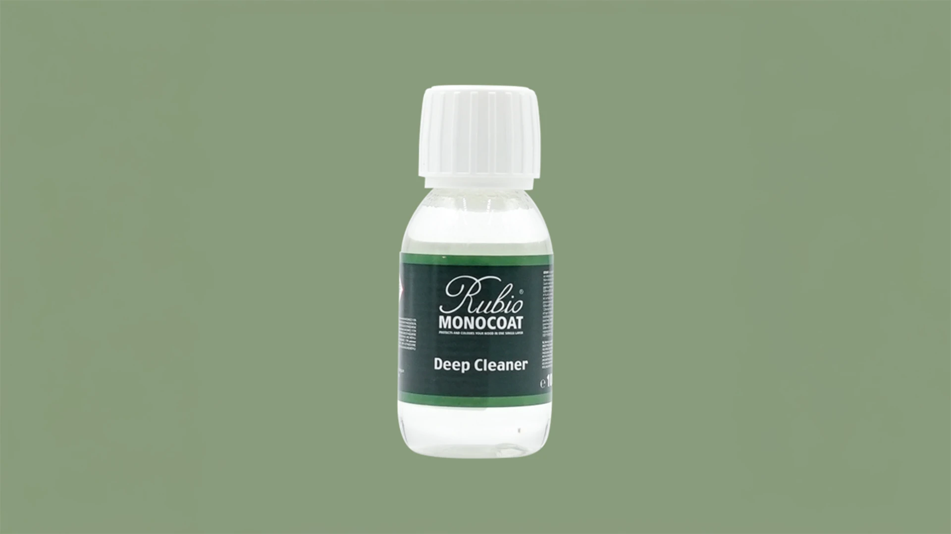 Rubio Monocoat Deep Cleaner 100ml voor geoliede houten oppervlakken. Beschikbaar bij T&G Wood