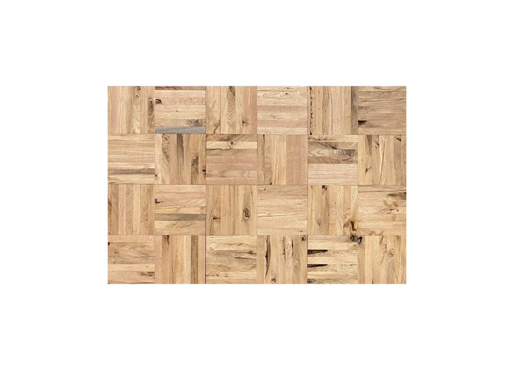 Eiken Rustiek B Mozaïek ondervloer 3,07 m² nu 10% korting bij afname van een pallet (66stuks).